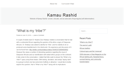 Desktop Screenshot of kamaurashid.com